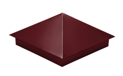 Колпак на столб Grand Line, 0,5 Satin, RAL 3005, 390*390 мм
