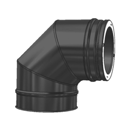 Отвод Schiedel PERMETER 25 T450 NI 90 град. черный, D 200/250 мм