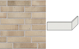 Клинкерная плитка угловая Stroeher Wasserbrand, 673 naturbeige, 240*115*52*12 мм