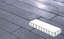 Плитка тротуарная Готика, City Granite FINO, Плита Б.3.П.10, Амфиболит, 500*125*100 мм