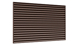 Забор-жалюзи Aquasystem PURAL MATT BT, Estet 80, RAL 8017, фактурная
