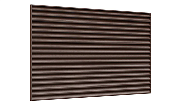 Забор-жалюзи Aquasystem PURAL MATT BT, Estet 80, RAL 8017, фактурная