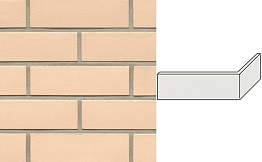 Клинкерная плитка угловая ручной формовки Feldhaus Klinker NF 9 W100 perla liso гладкая 240*71*115*9 мм