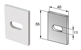 Термомост для кронштейнов HILTI Light VFH 1.0, MFT-ISO S, 40*55*5 мм