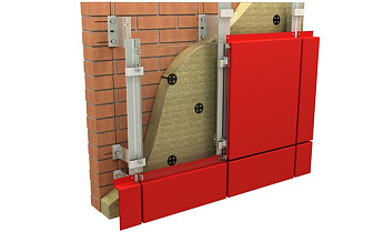 Подсистема НФС HILTI для алюминиевого композита, крепление скрытым способом на иклях и салазках
