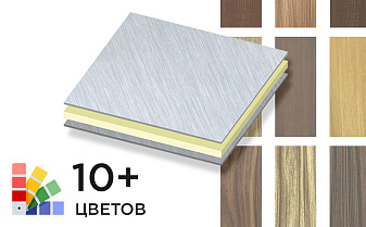 Алюминиевая композитная панель SIBALUX РФ WOOD