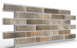Термопанель на пенополистироле (ППС) с клинкерной плиткой BestPoint Loft Brick Pepper 1145*470*60 мм
