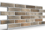 Термопанель на пенополистироле (ППС) с клинкерной плиткой BestPoint Loft Brick Pepper 1145*470*60 мм