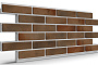 Термопанель на пенополистироле (ППС) с клинкерной плиткой BestPoint Retro Brick Cardamon 1145*470*40 мм