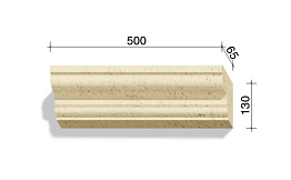 Элемент для наличников и карнизов White Hills Тиволи 720-00, 500*65*130 мм