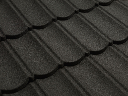 Композитная черепица CM Roof Bond Black (черная), 1340*420 мм