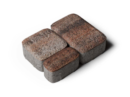 Плитка тротуарная Классико Б.4.КО.6 листопад гранит клен, комплект 3 шт, толщина 60 мм