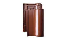 Керамическая черепица рядовая ERLUS Е 58 SL мароон, высококачественный ангоб