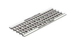 Решетка водоприемная Gidrolica Standart DN150 РВ-15.18,6.50 кл. С250 чугунная, 500*186*23 мм