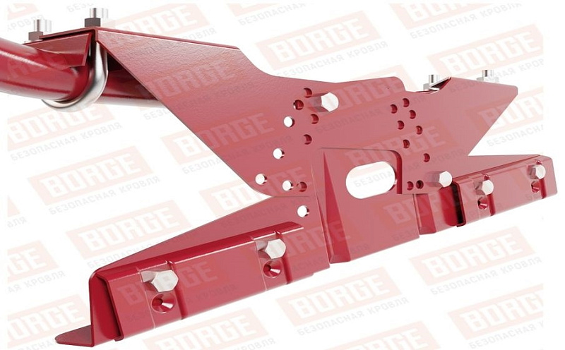 Кровельное ограждение Borge для фальцевой кровли оцинкованное RAL 3003, 300*60 см