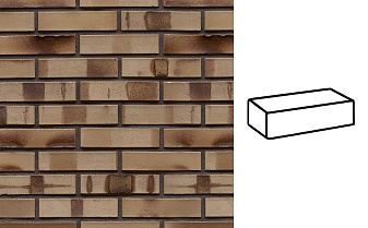 Кирпич клинкерный Westerwaelder Klinker WK 836KS, Silbergrau nuanciert Kohle Spezial, 240*55*71 мм