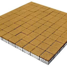 Плитка тротуарная SteinRus Квадрат малый Б.2.К.6, гладкая, желтый, 100*100*60 мм