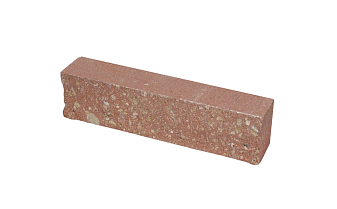 Кирпич гиперпрессованный Акварид К3, Дикий камень, Персиковый, полнотелый, 250*40*65 мм