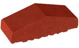 Клинкерный заборный элемент полнотелый King Klinker 06 Note of cinnamon, 180/120*65*58 мм
