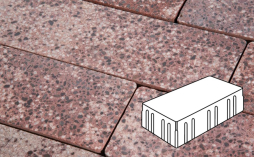 Плитка тротуарная Готика, Granite FINO, Скада без фаски В3.П.10, Сансет, 225*150*100 мм