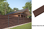 Забор-жалюзи Aquasystem PE RoofTop Шелк, Classic, RAL 8017, гладкая