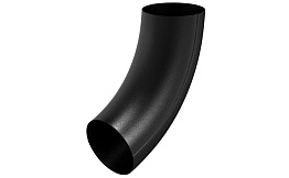 Колено универсальное Aquasystem PE dRain RAL 9005 для системы D 125/90 мм