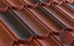 Композитная черепица рядовая Metrotile Bond Red black