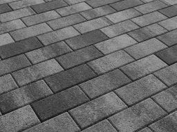 Плитка тротуарная Прямоугольник А.2.П.4 листопад гранит антрацит, 200*100*40 мм