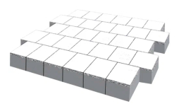 Плитка тротуарная SteinRus Армор В.2.К.8, Native, белый, 100*100*100 мм