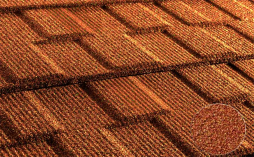 Композитная черепица рядовая Metrotile Viksen Terracotta