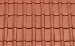 Керамическая черепица рядовая TONDACH Samba 11 (Sensaton 11), Natural red