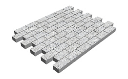 Плитка тротуарная SteinRus Прямоугольник Б.6.П.6 Backwash, Мрамор, 200*100*60 мм