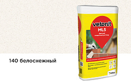 Цветной кладочный раствор weber.vetonit МЛ 5, белоснежный, №140, 25 кг