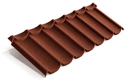 Композитная черепица рядовая Metrotile Mistral Scarlet