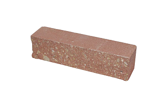 Кирпич гиперпрессованный Акварид К2, Дикий камень, Персиковый, полнотелый, 250*60*88 мм