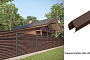 Забор-жалюзи Aquasystem PE RoofTop Шелк, Kombo, RAL 8017, гладкая