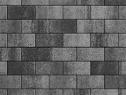 Плитка тротуарная Прямоугольник А.2.П.4 листопад гранит антрацит, 200*100*40 мм