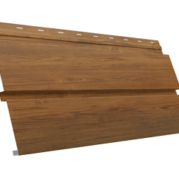 Софит металлический Grand Line Квадро брус без перфорации, сталь 0,45 мм Print Elite, Golden Wood