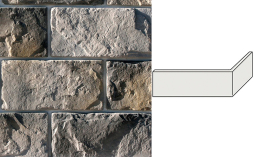 Облицовочный камень White Hills Шеффилд угловой элемент цвет 431-85, 12,4*33 см