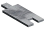 Плитка тротуарная SteinRus Аликанте Б.2.П.8 гладкая, ColorMix Монохром, 900*300*80 мм