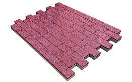 Плитка тротуарная SteinRus Прямоугольник В.6.П.8 Backwash, Сиваш, 200*100*80 мм