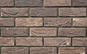 Кирпич облицовочный Богандинский КЗ Амбер Блек, 210*100*65 мм