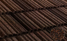 Композитная черепица рядовая Metrotile Shake Ironbark