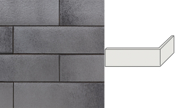 Клинкерная угловая плитка Terca Armis Smoky, 240*115*71*9 мм