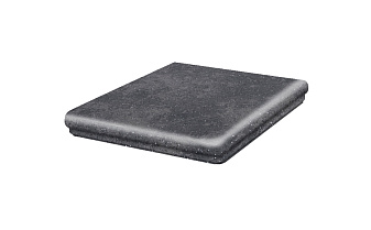 Клинкерная угловая ступень флорентинер Stroeher Keraplatte Roccia 845 nero, 345x345x12 мм