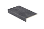 Клинкерная ступень прямоугольная Stroeher Keraplatte Roccia 845 nero 294х175х52х10 мм