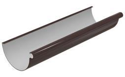 Желоб водосточный BRAAS, 3 м, 150/100 мм, ПВХ, коричневый