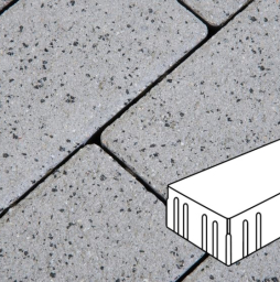 Плитка тротуарная Готика, Granite FERRO, Скада без фаски В3.П.10, Белла Уайт, 225*150*100 мм