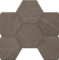 Мозаика Гексагон/Hexagon Estima Габбро/Gabbro GB03, неполированный