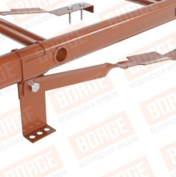 Лестница кровельная Borge для натуральной черепицы оцинкованная RAL 8004, 1,8 м